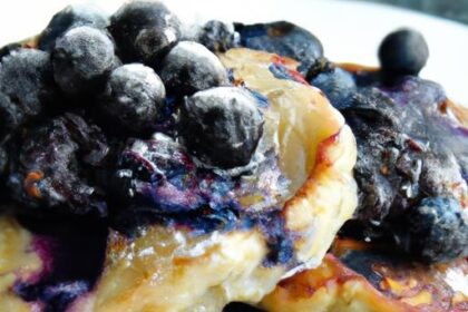 Bursting Blueberry Pancakes: Fresh or Frozen Delight