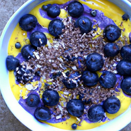 Power-Packed Blueberry & Flaxseed Smoothie Bowl Boost