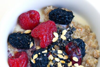 Boost Your Morning: Chia & Flaxseed Oatmeal with Berries