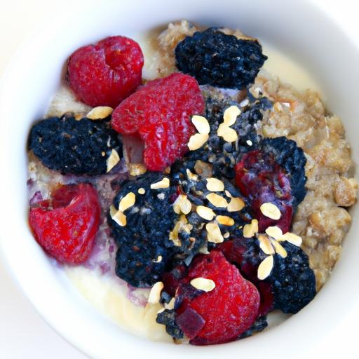 Boost Your Morning: Chia & Flaxseed Oatmeal with Berries