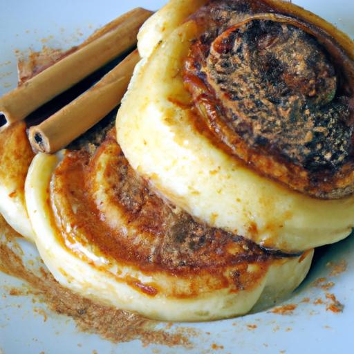 Swirls of Delight: Pancakes Flavored Like Cinnamon Rolls