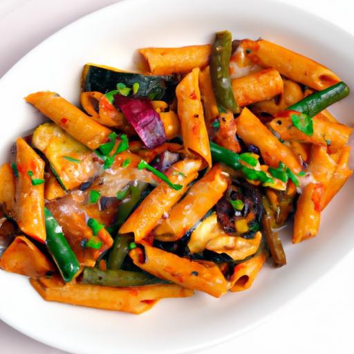 Hearty Baked Ziti with Roasted Vegetables: A Flavorful Twist