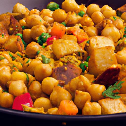 One-Pan Wonder: Sweet Potato & Chickpea meal Made Easy