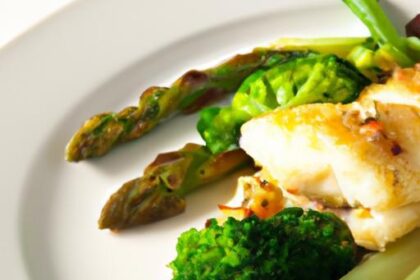 Zesty Baked Lemon Garlic Cod with Roasted Broccoli Delight