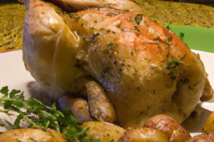 Garlic Herb Chicken and Roasted Potatoes: A Flavorful Feast