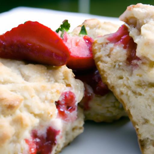 Juicy Strawberry-Stuffed Tender Scones: A Delicious Delight