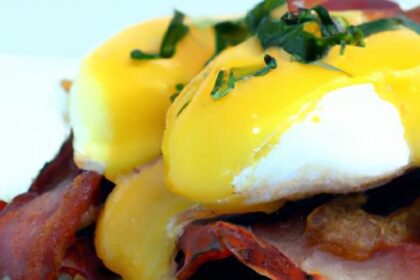 Twist on Tradition: Eggs Benedict with Turkey Bacon Delight