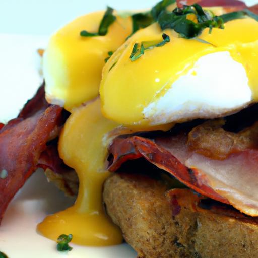 Twist on Tradition: Eggs Benedict with Turkey Bacon Delight