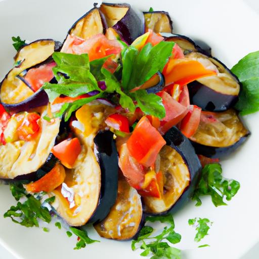 fresh Flavors Unite: the Ultimate Eggplant and Tomato Salad