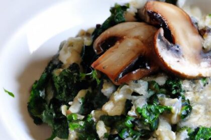 Earthy Mushroom & Spinach Risotto: A Creamy Delight