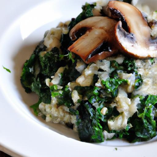 Earthy Mushroom & Spinach Risotto: A Creamy Delight