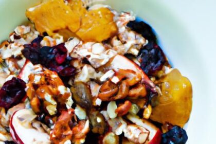 Energize Mornings: Oatmeal with Fresh Fruit and Nuts Delight