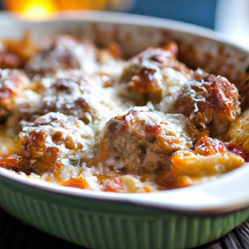 Savory Meatball Parmesan Casserole: Comfort in Every Bite