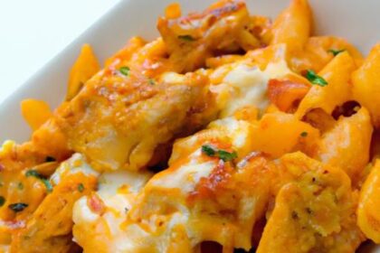 Buffalo Chicken Pasta Casserole: Quick, Spicy, & Simple!