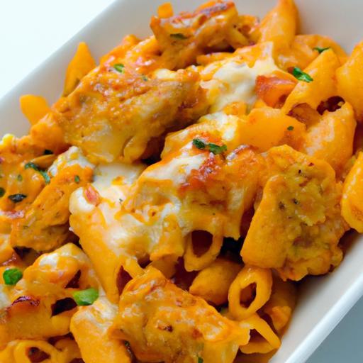 Buffalo Chicken Pasta Casserole: Quick, Spicy, & Simple!