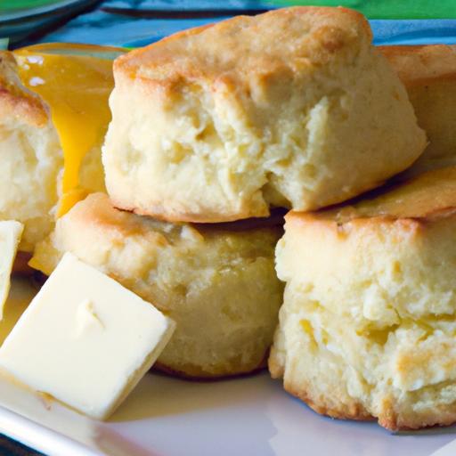 Fluffy Buttermilk Biscuits Drizzled with Honey Butter Bliss