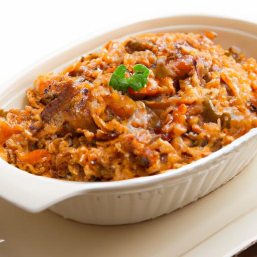 Savory BBQ ‍Chicken casserole with Rice: A Flavorful Feast