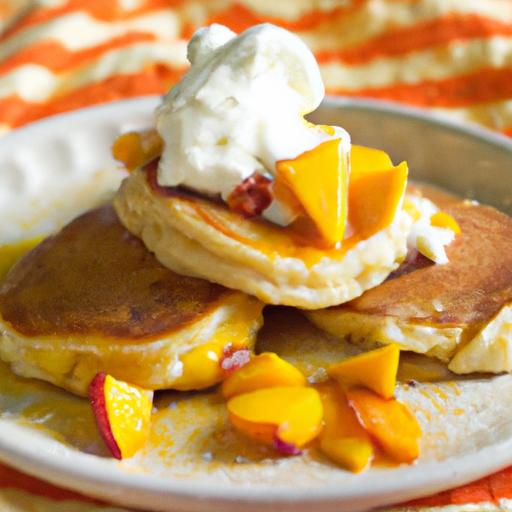 Fluffy Peach cobbler Pancakes: A Sweet ⁣Southern Twist