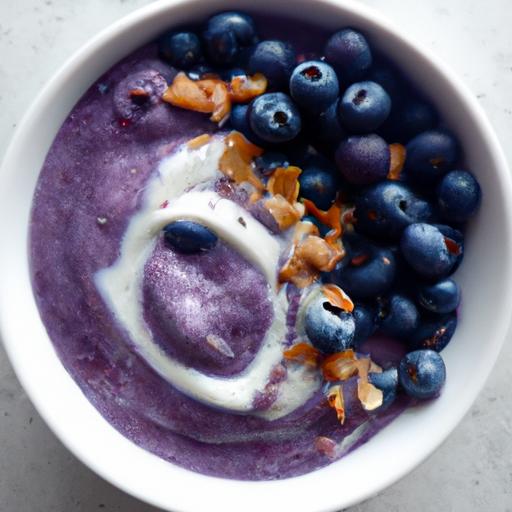 Blueberry Flaxseed Smoothie Bowl: A Refreshing Power Boost