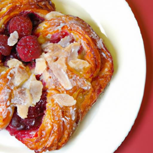 Flaky Raspberry Almond Danish: A Sweet, Nutty Delight
