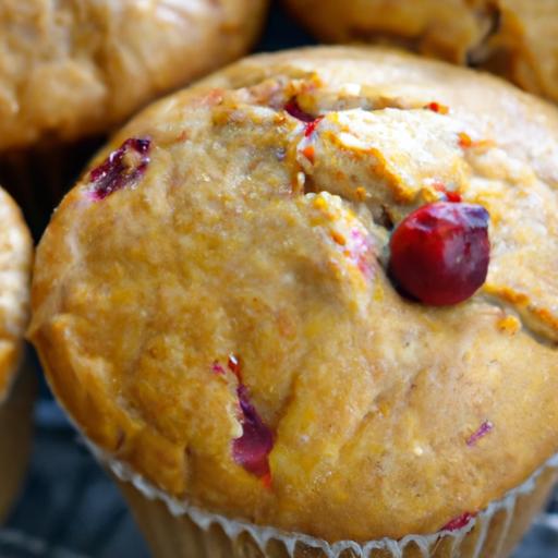 Bright & Wholesome: Healthy Cranberry Orange Muffins Recipe