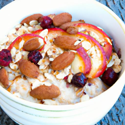 energize Mornings: Oatmeal with Fresh Fruit and Nuts Delight