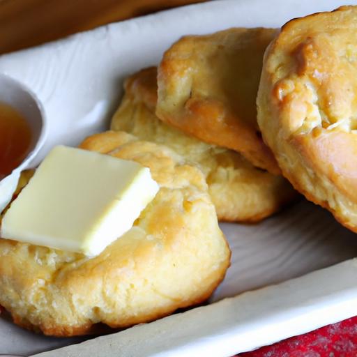 Fluffy buttermilk Biscuits Drizzled with Honey Butter Bliss