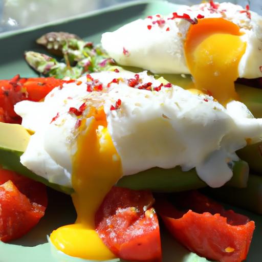 California Eggs Benedict: Avocado & Tomato⁣ Twist Delight