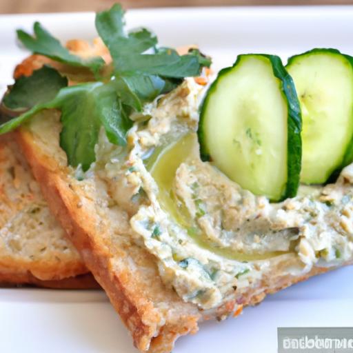 Refreshing Cucumber & Hummus Toast: A Healthy Snack Delight