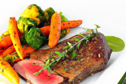 Savor the Flavor: Grilled Steak with Roasted Veggies Delight