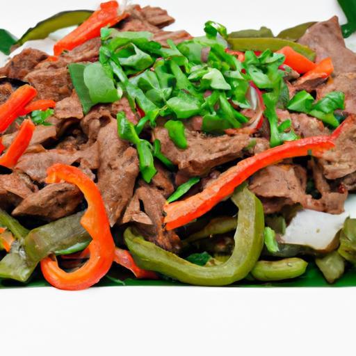 Roasted Tex-Mex Beef and Veggies with Classic Fajita Fixings