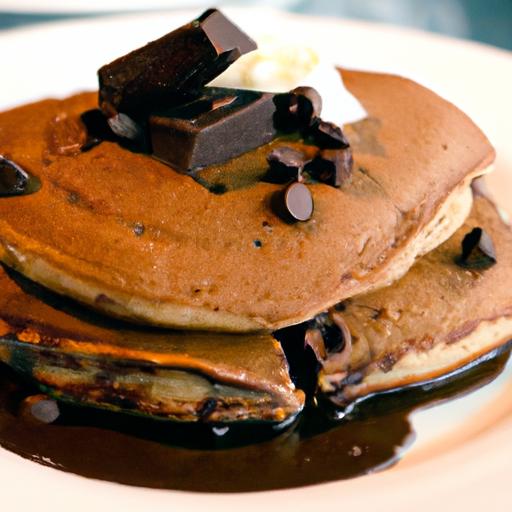 Decadent Cocoa ⁢pancakes with Melting Chocolate Chips Delight