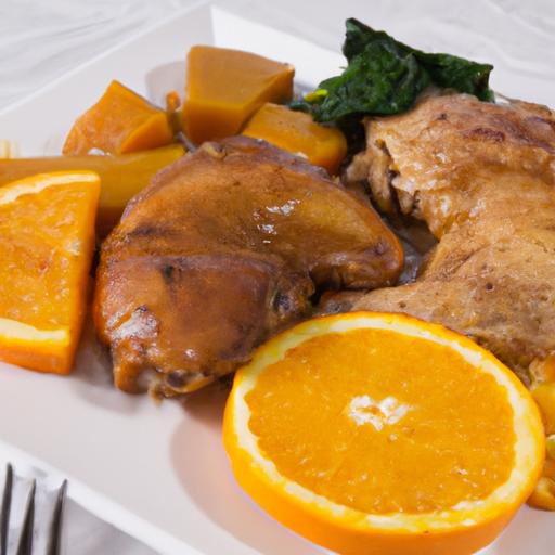 bright flavors Unite:‍ Lemon Chicken Thighs & ⁣sweet Potatoes