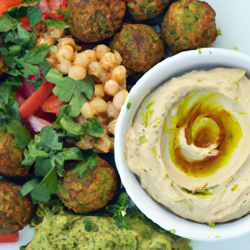 Crispy Baked falafel with Creamy Hummus: A Healthy Delight