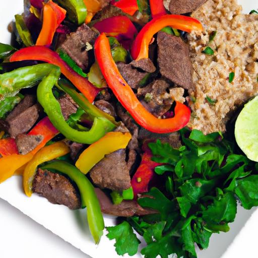 Roasted Tex-Mex Beef and Veggies with Classic Fajita Fixings