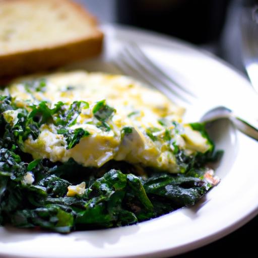 Brighten Breakfast: Scrambled Eggs with Spinach & Feta Flair