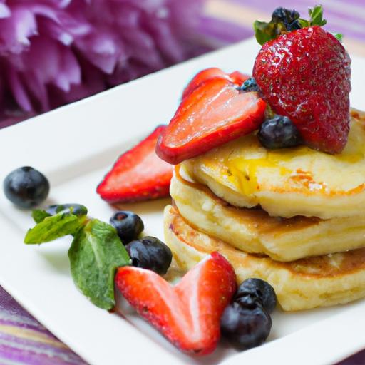 Fluffy⁣ Pancakes⁤ with Fresh Fruit: A⁢ Delicious Morning Boost