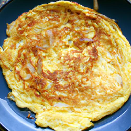Fluffy Potato ​& Onion Omelet: A hearty twist on Tradition