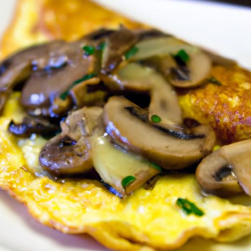 Savor ‍the Perfect Omelet: ⁤Swiss Cheese & Sautéed mushrooms