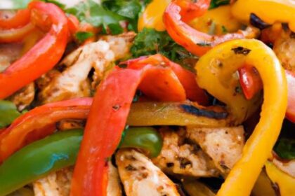 Sizzling Chicken Fajitas with Peppers: A Flavorful Fiesta