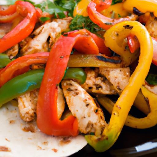Sizzling Chicken Fajitas with Peppers: A Flavorful Fiesta