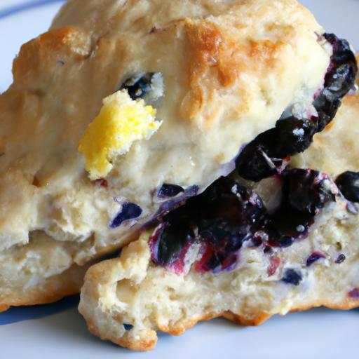 Zesty Lemon Blueberry Scones: A Tangy Twist on Tradition