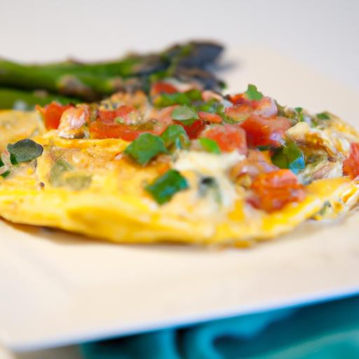 Delightful Omelet: Sweet Crab and ‍Tender Asparagus fusion