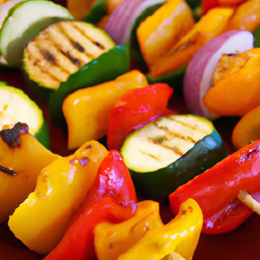 Sizzling grilled Veggie Skewers: Colorful,​ Healthy Bites