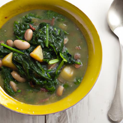 Hearty Bean and Spinach soup: Nutritious Comfort in a Bowl