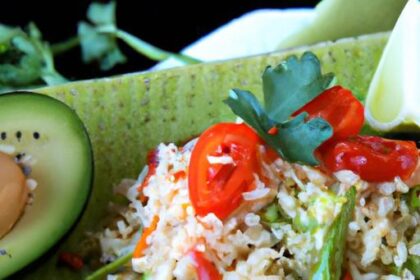 Avocado & Tomato Rice Bowl: A Fresh, Flavor-Packed Delight