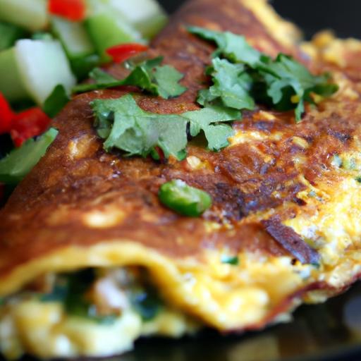 Spice Up Breakfast: Jalapeño & Pepper Jack Omelet Delight