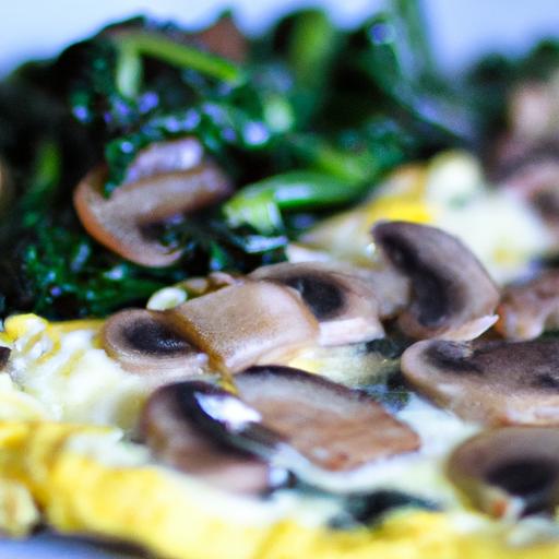 Wholesome Mornings: Scrambled Eggs with Spinach & Mushrooms