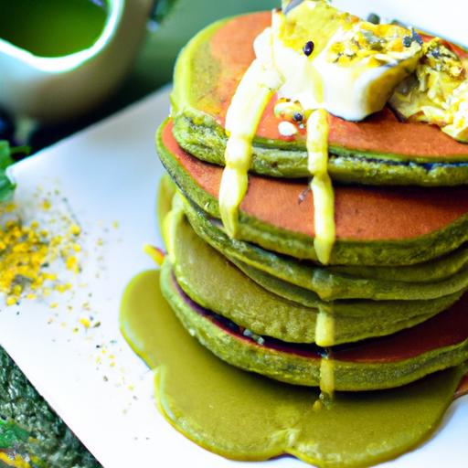 Fluffy matcha Green Tea Pancakes: A Vibrant ⁣Breakfast⁣ Delight